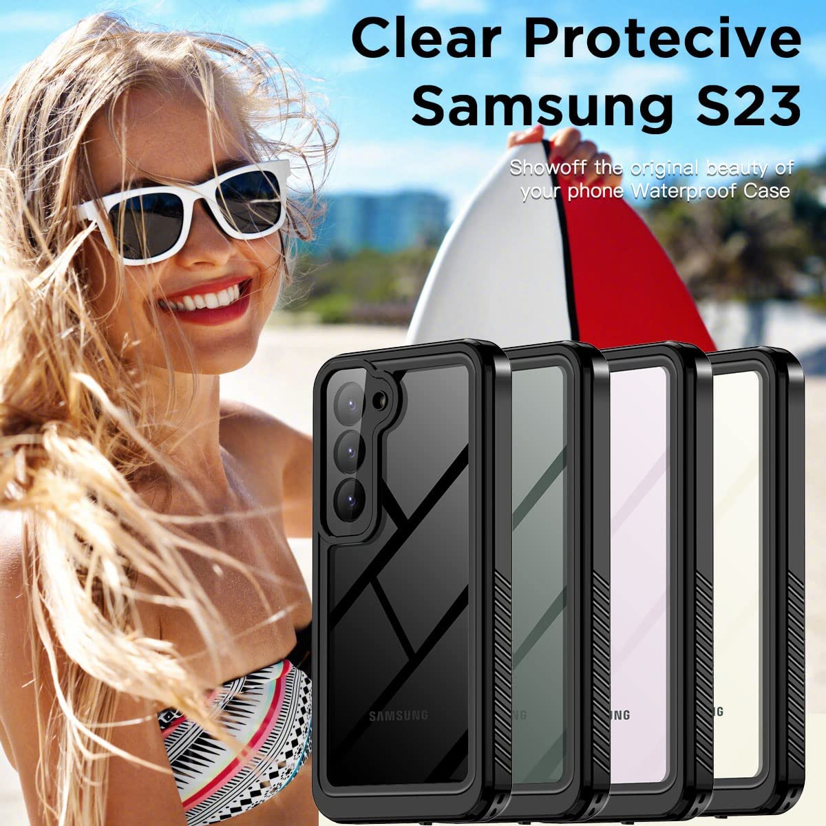 For Galaxy S23 S23+ S23 Ultra Waterproof Case Shockproof Plus