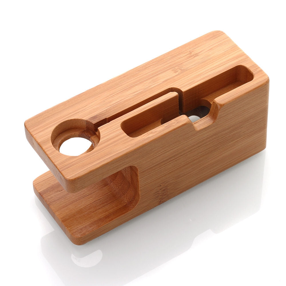 Aicase bamboo discount wood charging holder